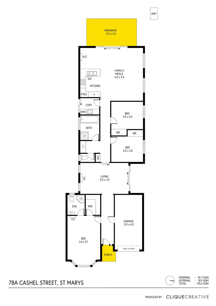 Floorplan of Homely house listing, 78A Cashel Street, St Marys SA 5042