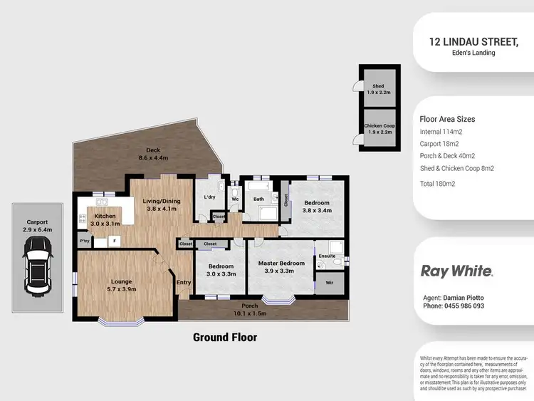 Floorplan of Homely house listing, 12 Lindau Street, Edens Landing QLD 4207