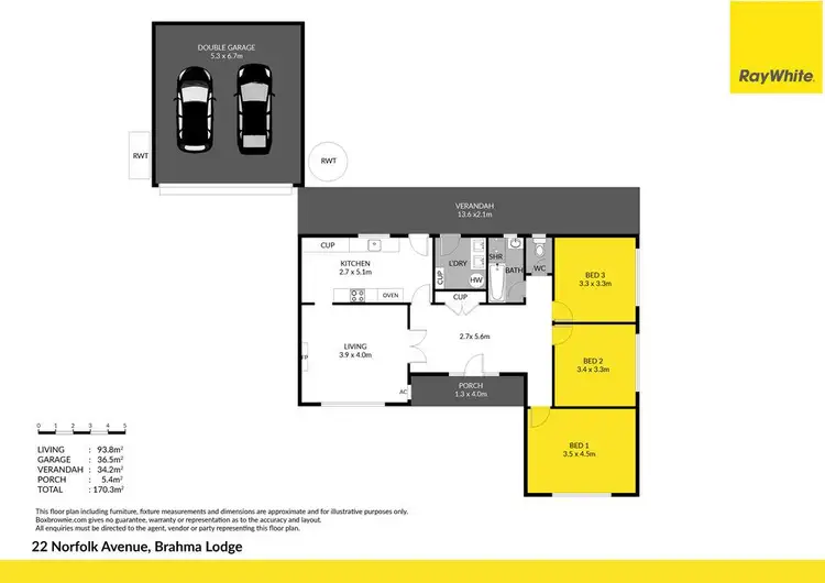 Floorplan of Homely house listing, 22 Norfolk Avenue, Brahma Lodge SA 5109