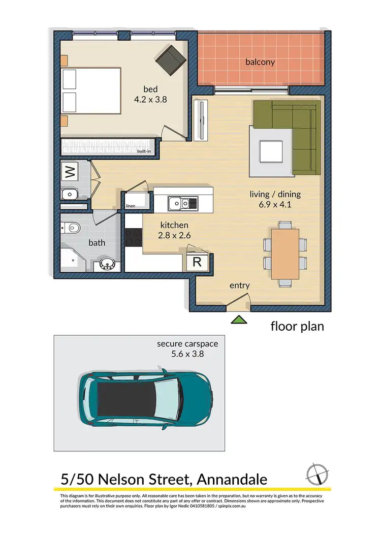 Floorplan of Homely apartment listing, 5/50 Nelson Street, Annandale NSW 2038