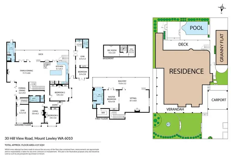 Floorplan of Homely house listing, 30 Hill View Road, Mount Lawley WA 6050