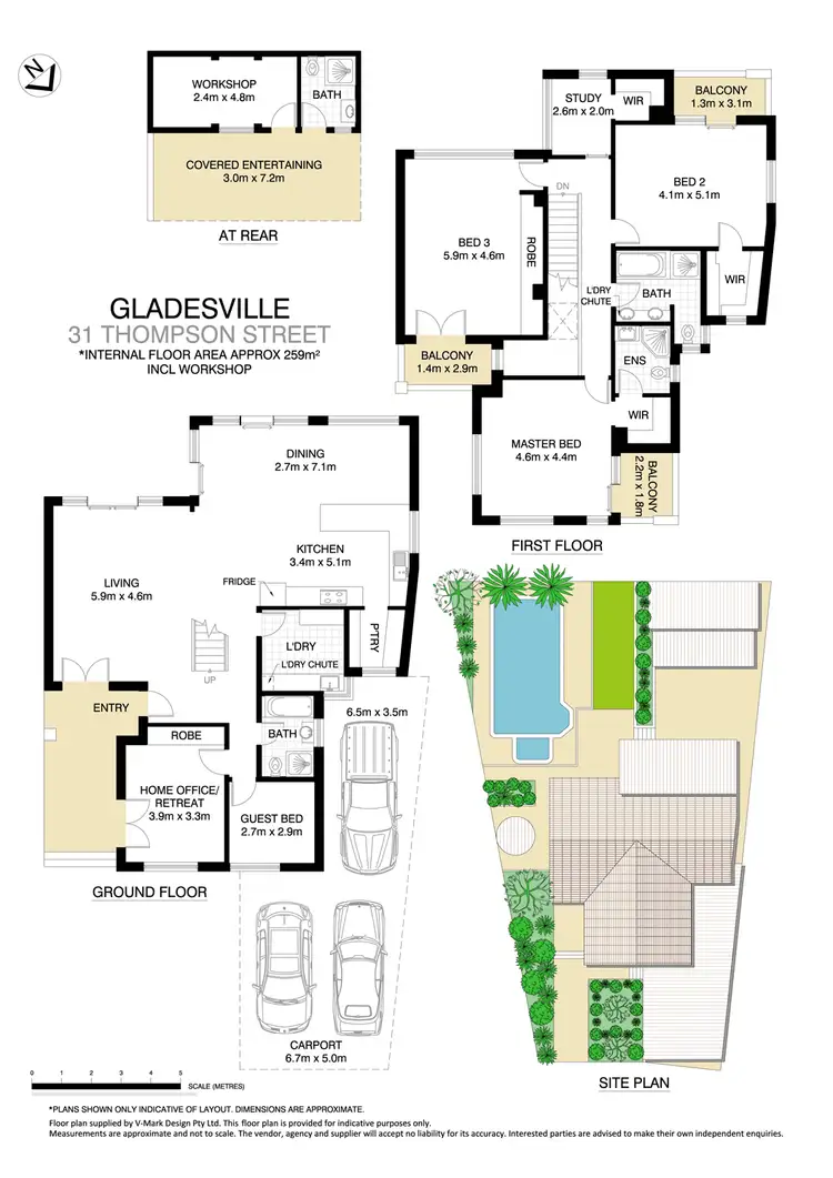 Floorplan of Homely house listing, 31 Thompson Street, Gladesville NSW 2111