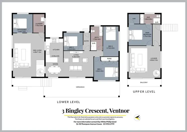 Floorplan of Homely house listing, 3 Bingley Crescent, Ventnor VIC 3922