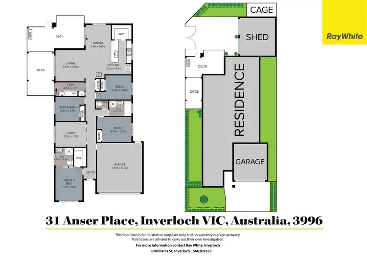 Floorplan of Homely house listing, 31 Anser Place, Inverloch VIC 3996