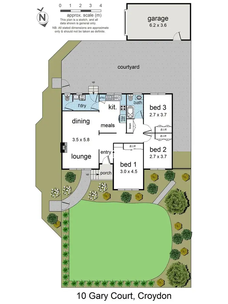 Floorplan of Homely unit listing, 10 Gary Court, Croydon VIC 3136