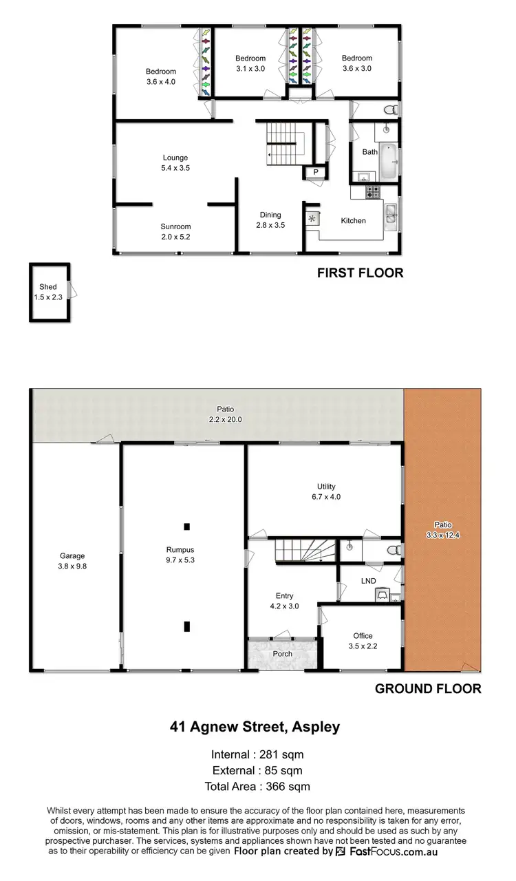 Floorplan of Homely house listing, 41 Agnew Street, Aspley QLD 4034