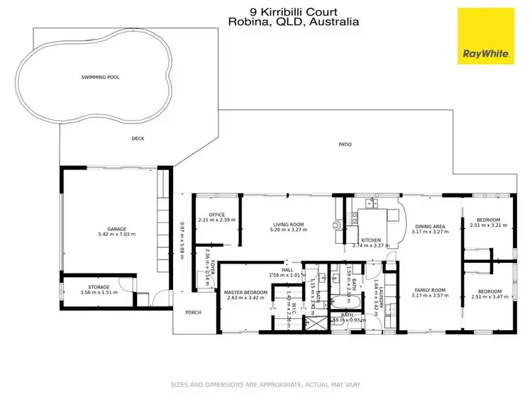 Floorplan of Homely house listing, 9 Kirribilli Court, Robina QLD 4226