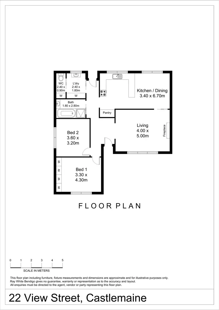 Floorplan of Homely house listing, 22 View Street, Castlemaine VIC 3450