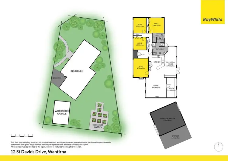 Floorplan of Homely house listing, 12 St Davids Drive, Wantirna VIC 3152