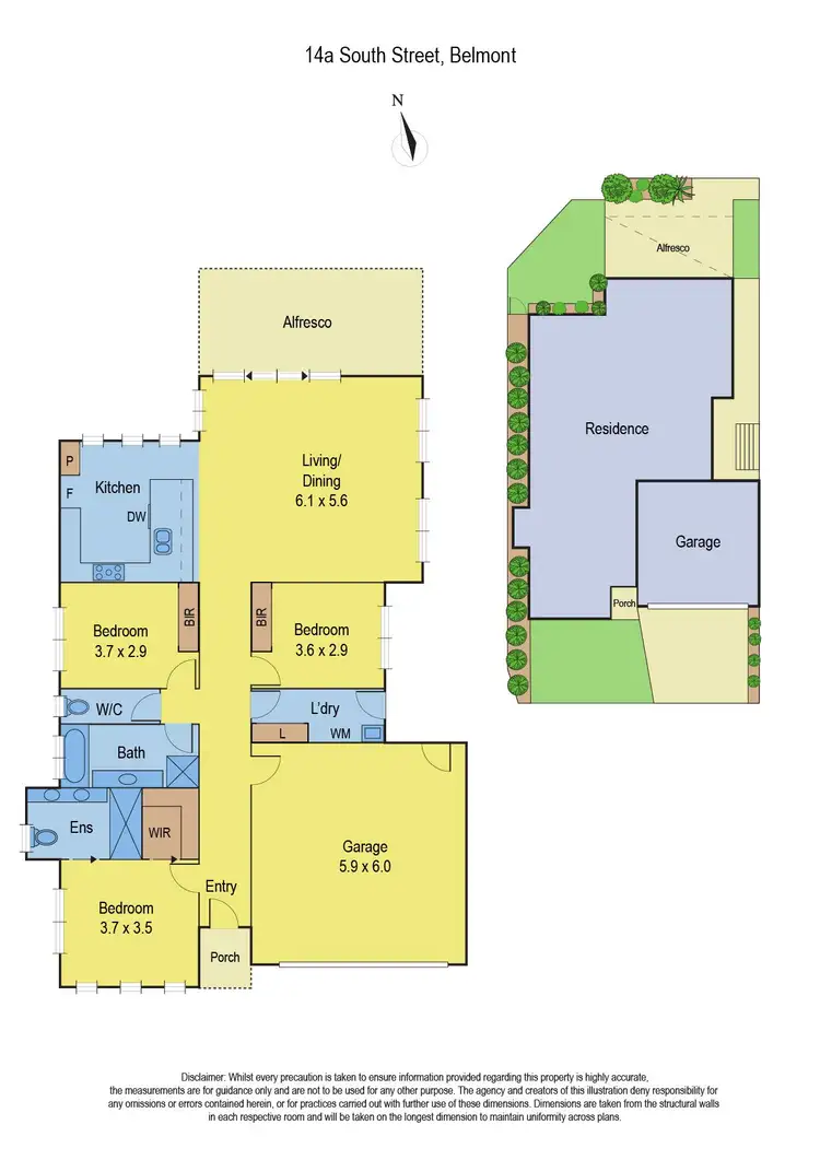 Floorplan of Homely townhouse listing, 14A South Street, Belmont VIC 3216