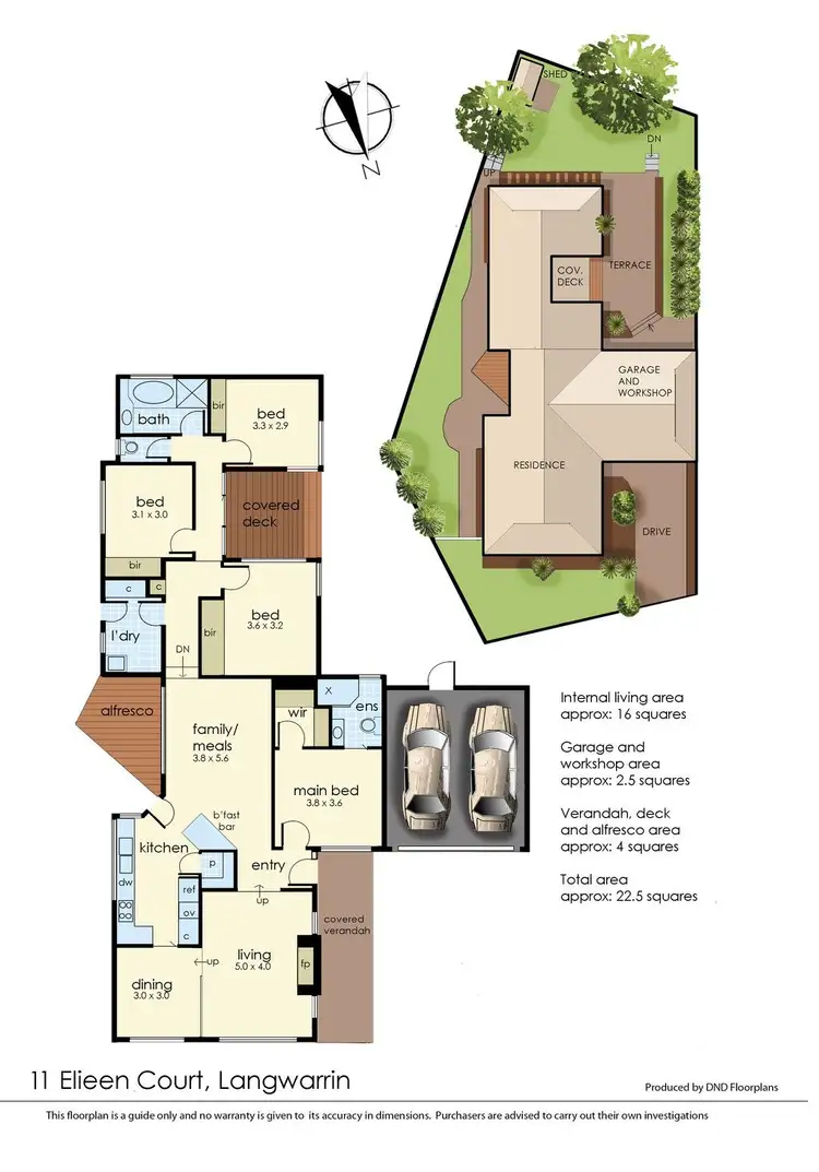 Floorplan of Homely house listing, 11 Eileen Court, Langwarrin VIC 3910