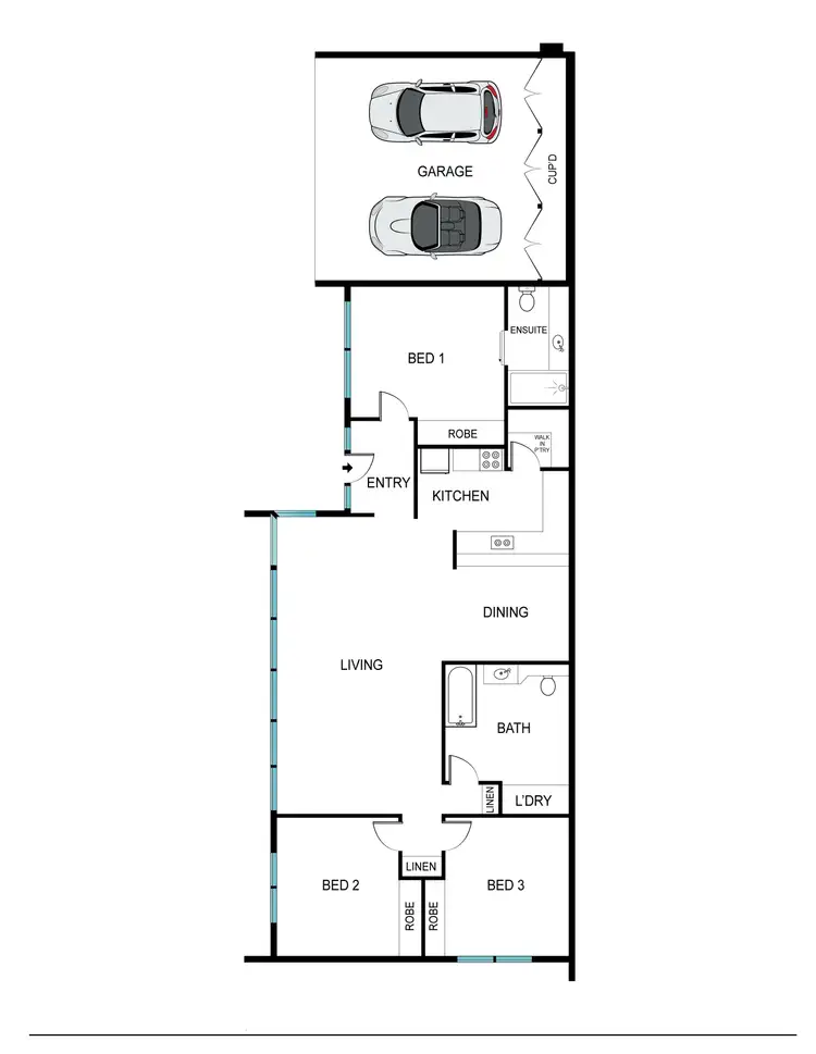 Floorplan of Homely house listing, 15 Beddome Place, Florey ACT 2615