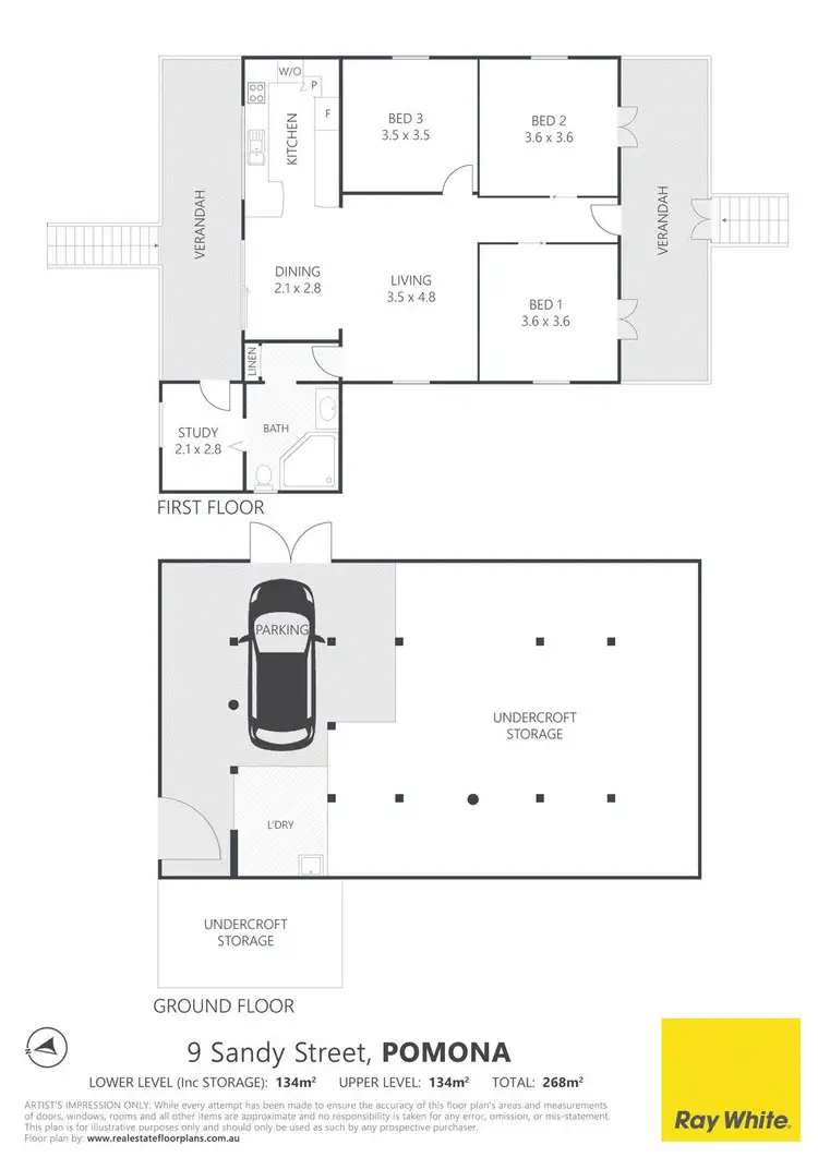 Floorplan of Homely house listing, 9 Sandy Street, Pomona QLD 4568