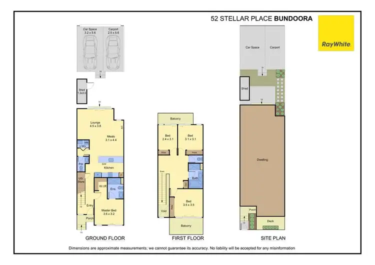 Floorplan of Homely townhouse listing, 52 Stellar Place, Bundoora VIC 3083