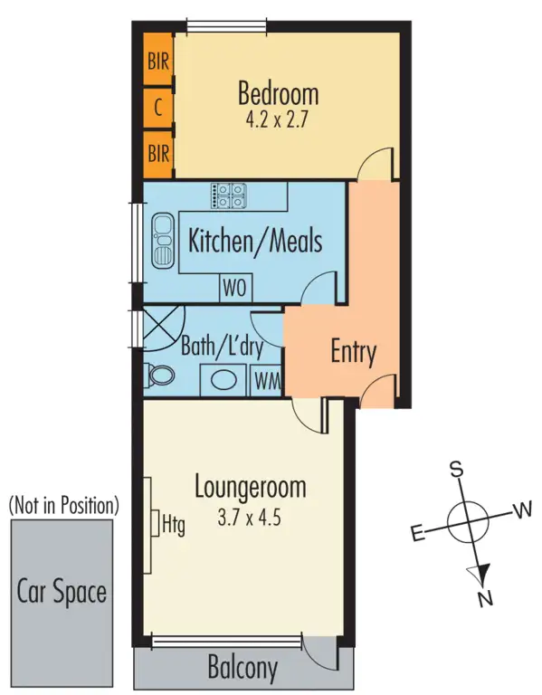Floorplan of Homely apartment listing, 8/80 Robert Street, Bentleigh VIC 3204