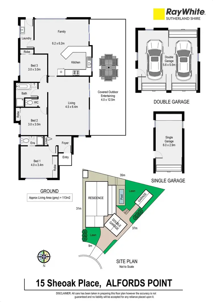Floorplan of Homely house listing, 15 Sheoak Place, Alfords Point NSW 2234