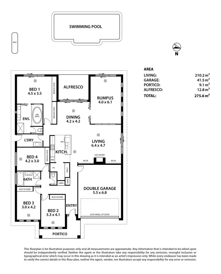 Floorplan of Homely house listing, 13 Siding Court, Mount Barker SA 5251