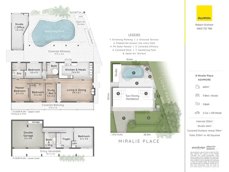 Floorplan of Homely house listing, 8 Miralie Place, Ashmore QLD 4214