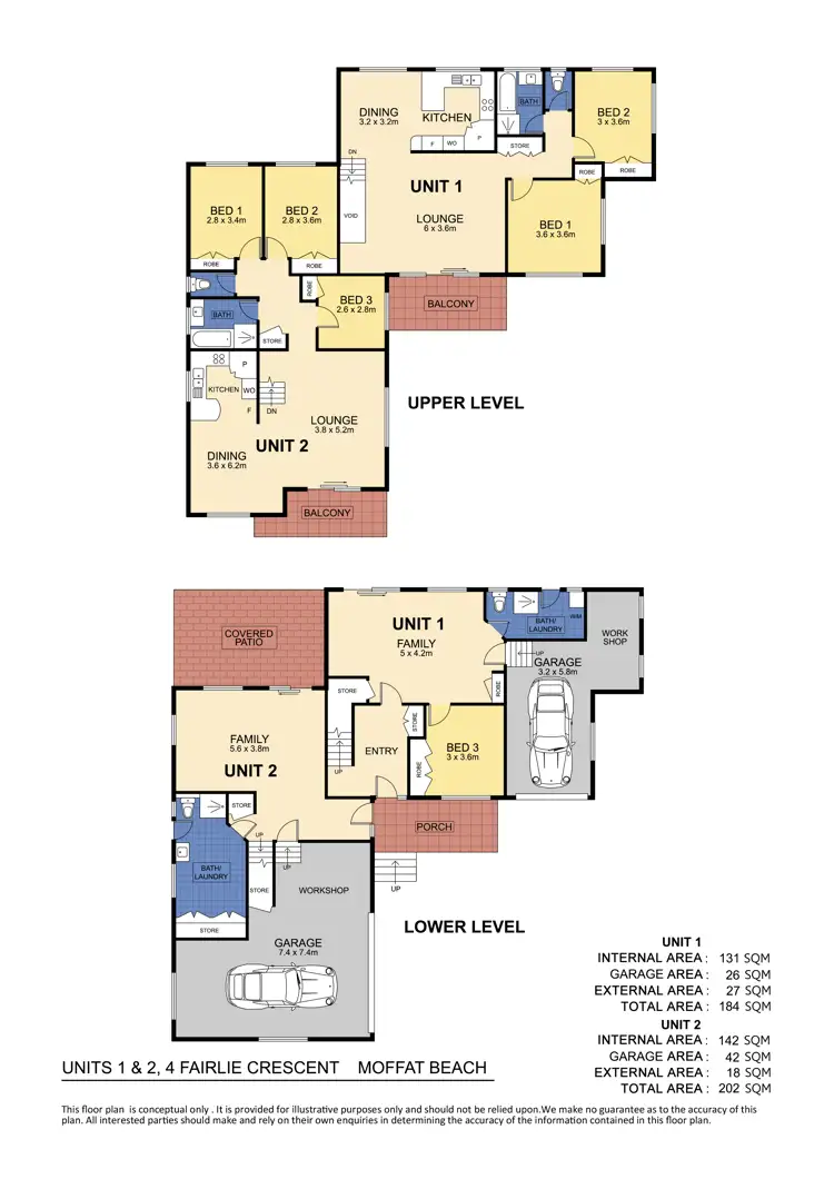 Floorplan of Homely block of units listing, 4 Fairlie Crescent, Moffat Beach QLD 4551