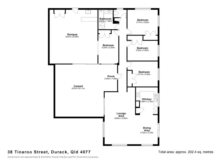 Floorplan of Homely house listing, 38 Tinaroo Street, Durack QLD 4077