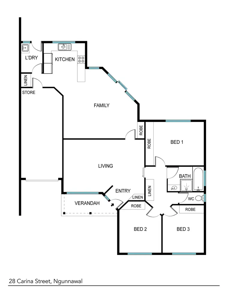 Floorplan of Homely house listing, 28 Carina Street, Ngunnawal ACT 2913