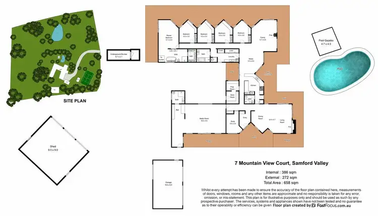 Floorplan of Homely house listing, 7 Mountain View Court, Samford Valley QLD 4520