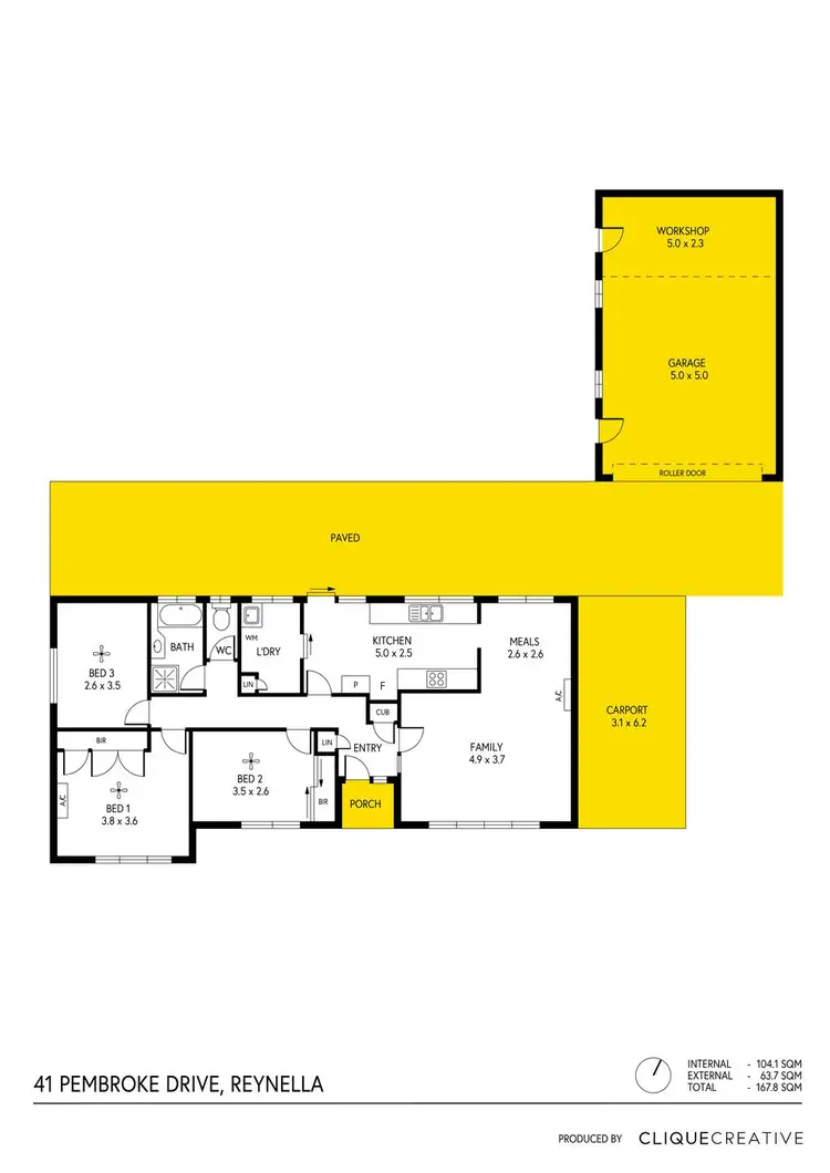 Floorplan of Homely house listing, 41 Pembroke Drive, Reynella SA 5161