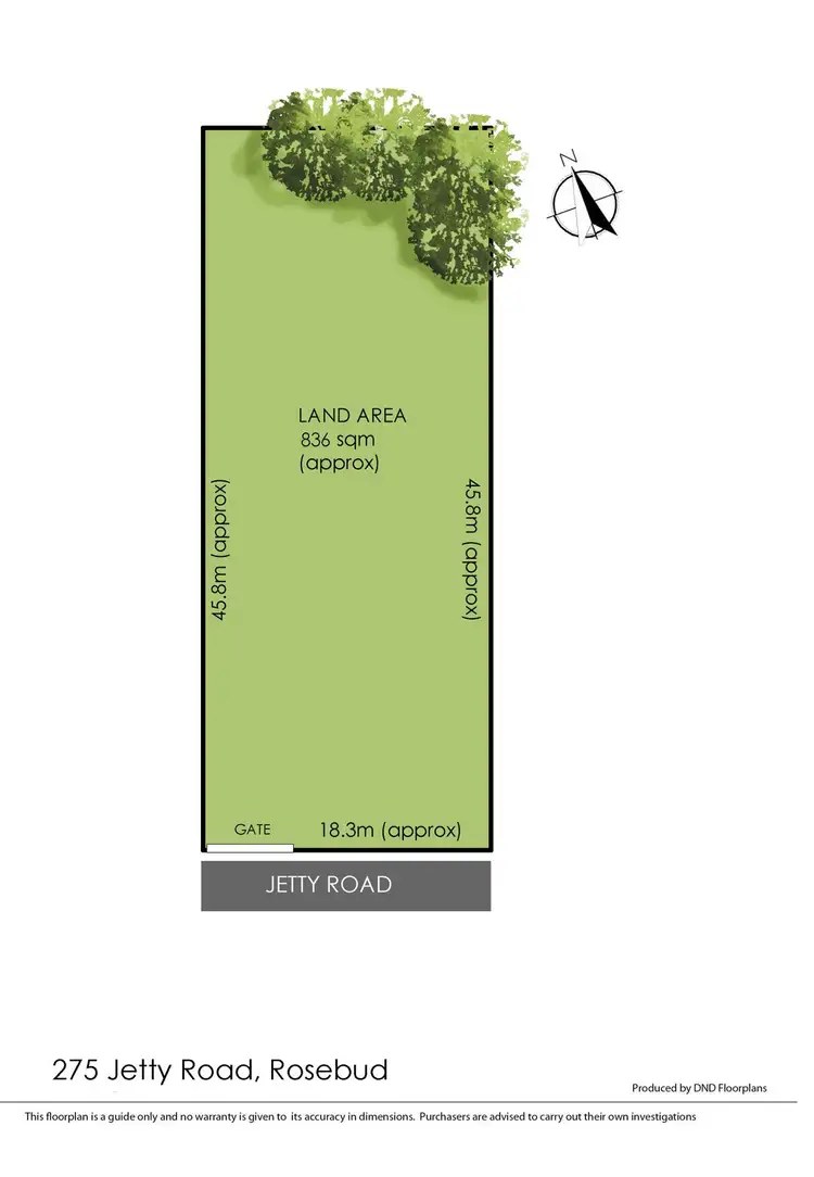 Floorplan of Homely land listing, 275 Jetty Road, Rosebud VIC 3939