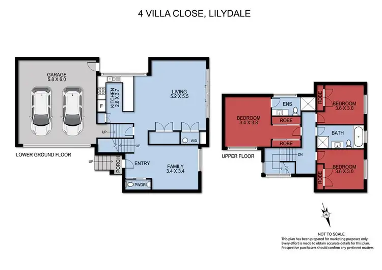 Floorplan of Homely townhouse listing, 4 Villa Close, Lilydale VIC 3140