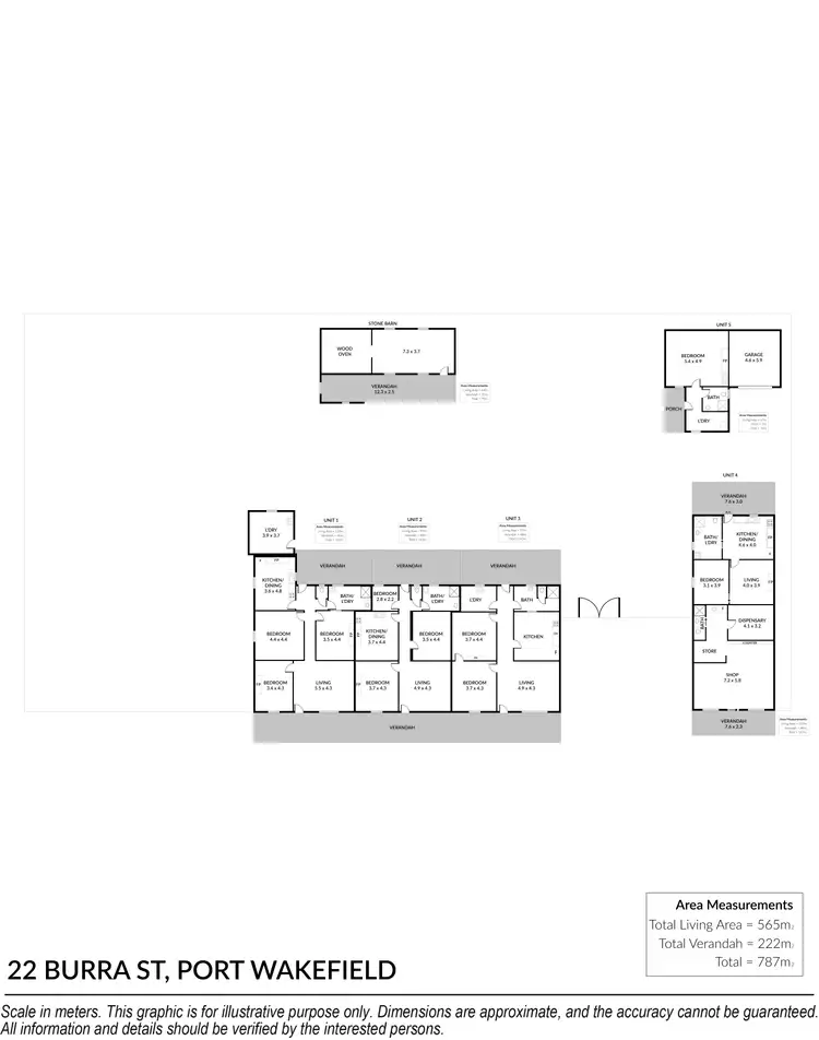 Floorplan of Homely block of units listing, 22 Burra Street, Port Wakefield SA 5550
