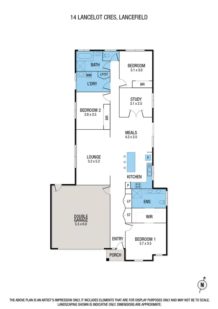 Floorplan of Homely house listing, 14 Lancelot Crescent, Lancefield VIC 3435