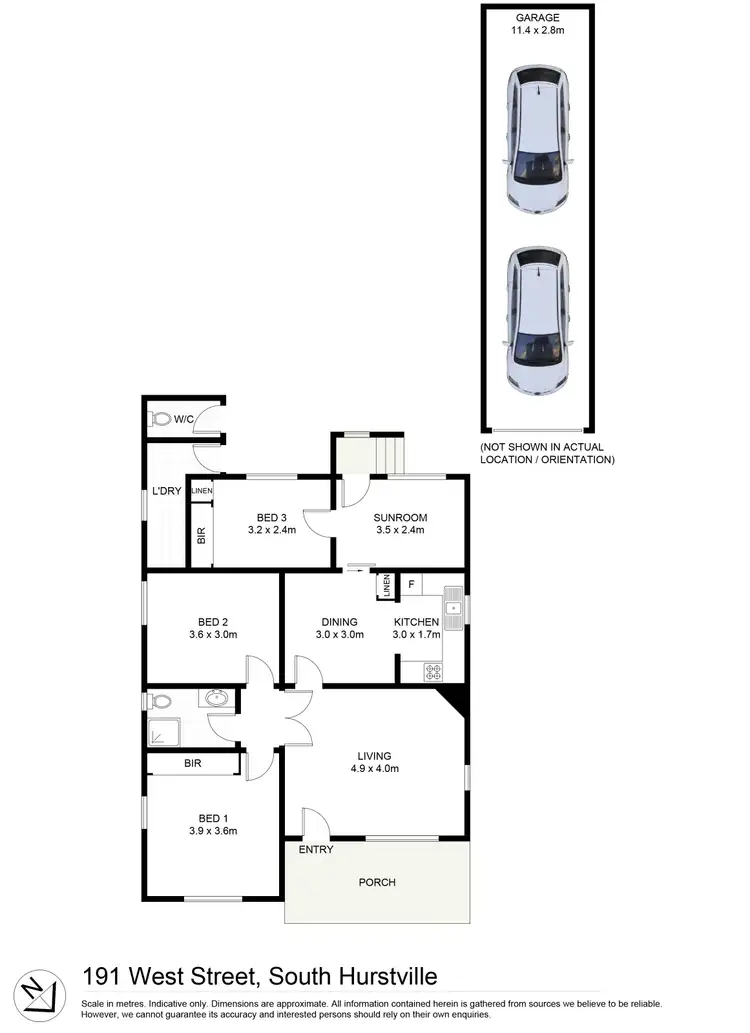 Floorplan of Homely house listing, 191 West Street, South Hurstville NSW 2221