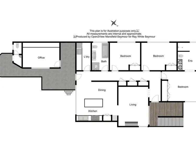 Floorplan of Homely house listing, 3 The Avenue, Seymour VIC 3660
