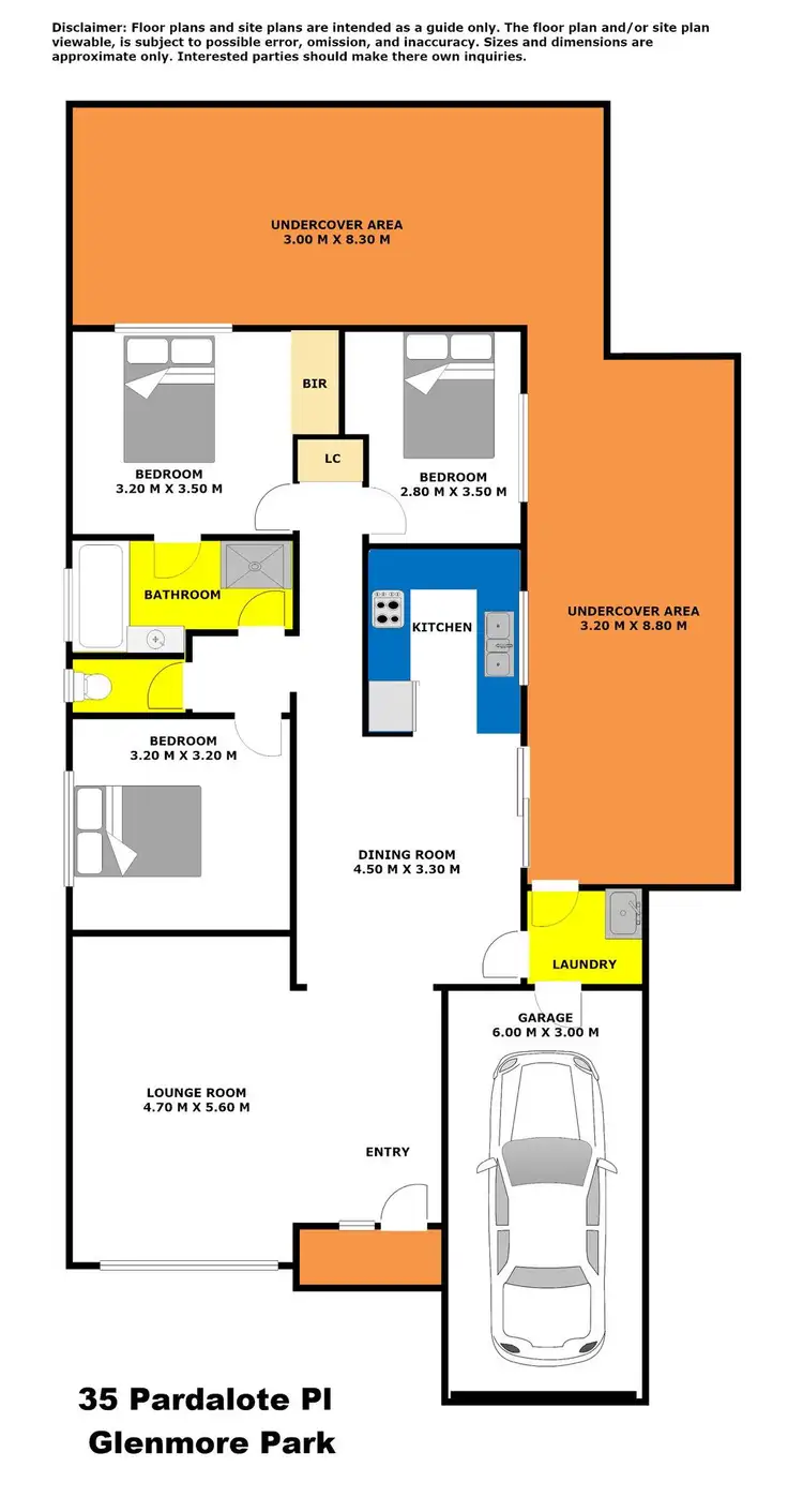 Floorplan of Homely house listing, 35 Pardalote Place, Glenmore Park NSW 2745