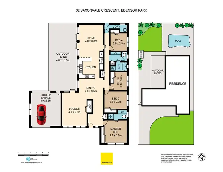 Floorplan of Homely house listing, 32 Saxonvale Crescent, Edensor Park NSW 2176