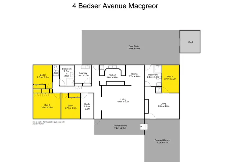 Floorplan of Homely house listing, 4 Bedser Street, Macgregor QLD 4109