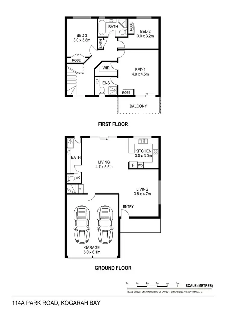 Floorplan of Homely semi-detached listing, 114A Park Road, Kogarah Bay NSW 2217