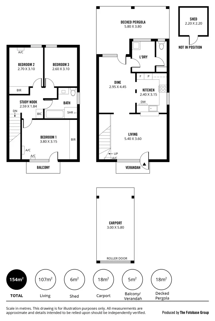 Floorplan of Homely townhouse listing, 4/63 Conmurra Avenue, Edwardstown SA 5039