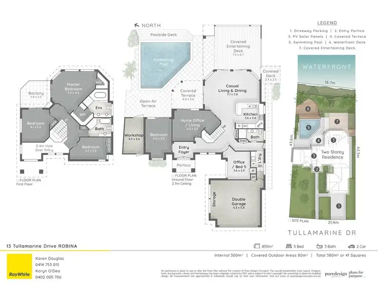 Floorplan of Homely house listing, 13 Tullamarine Drive, Robina QLD 4226