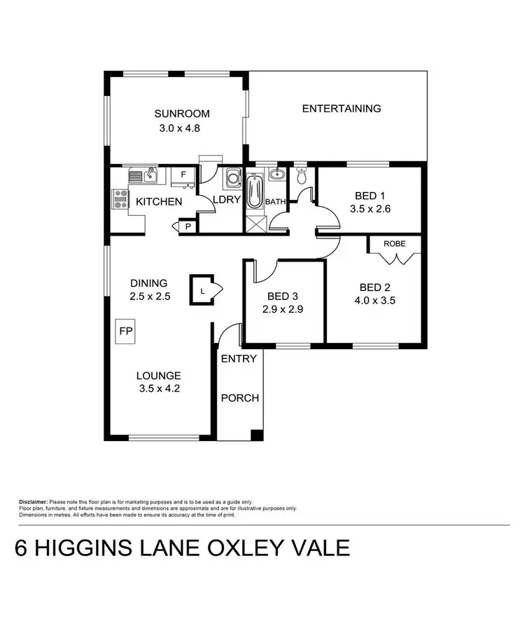 Floorplan of Homely house listing, 6 Higgins Lane, Tamworth NSW 2340