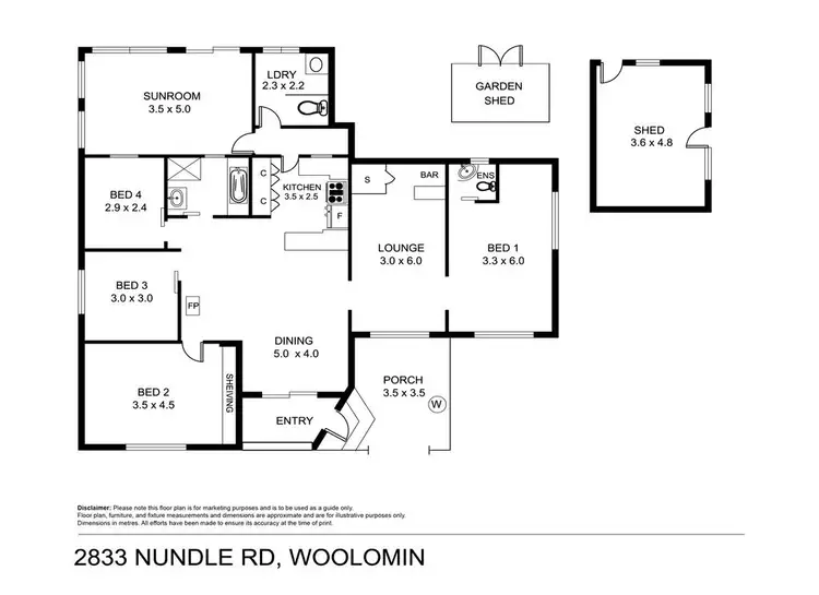 Floorplan of Homely house listing, 2833 Nundle Road, Tamworth NSW 2340