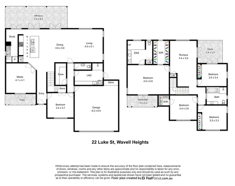Floorplan of Homely house listing, 22 Luke Street, Wavell Heights QLD 4012