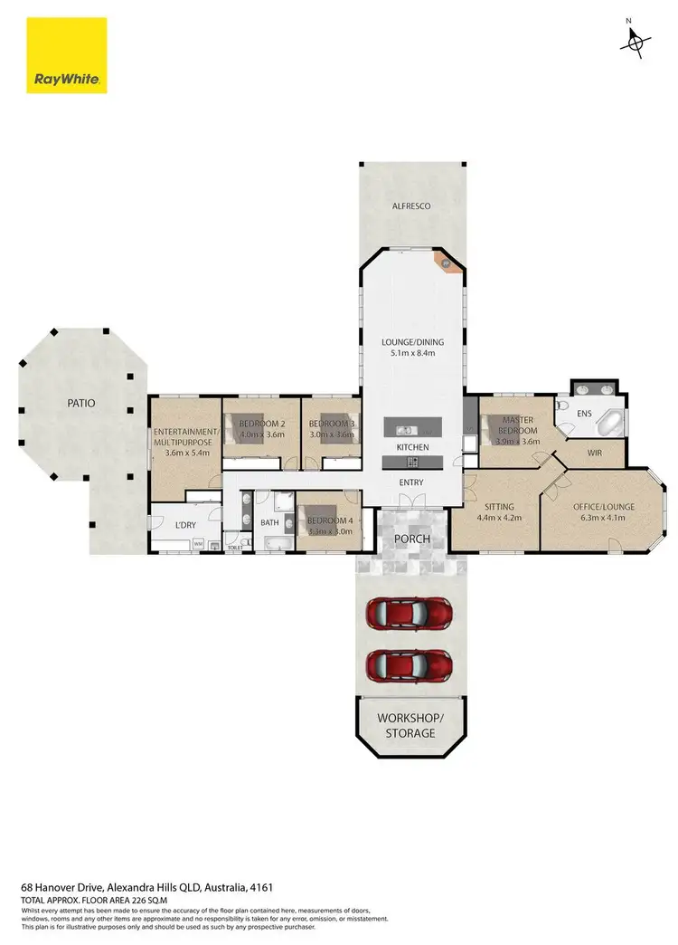 Floorplan of Homely house listing, 68 Hanover Drive, Alexandra Hills QLD 4161