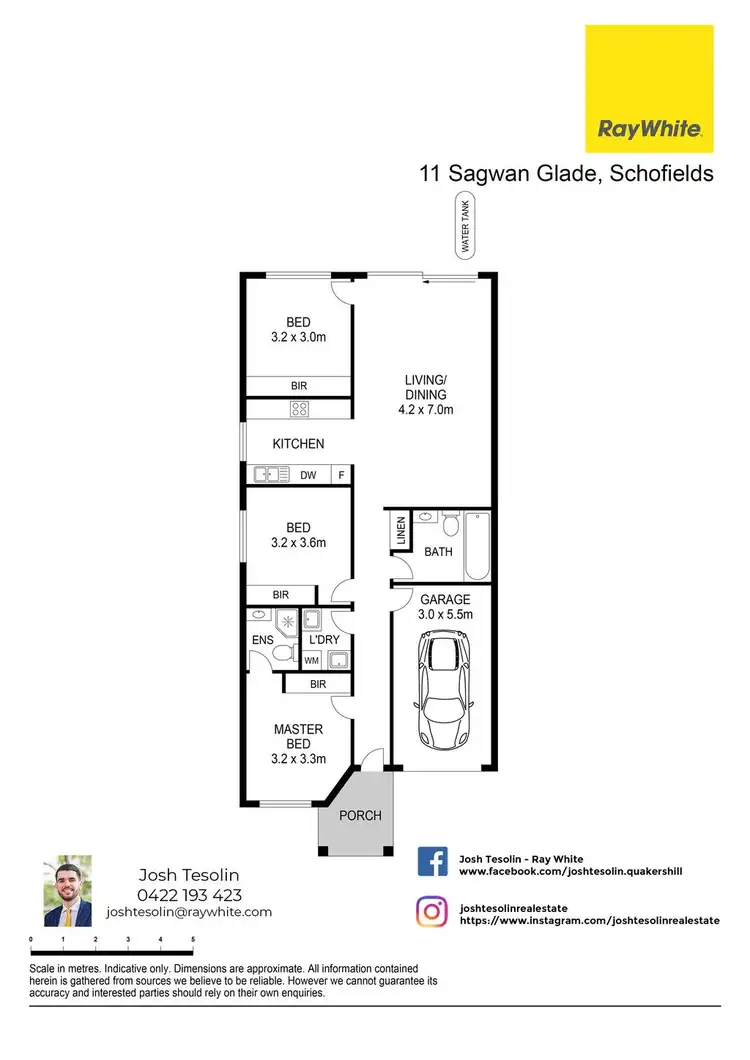 Floorplan of Homely townhouse listing, 11 Sagwan Glade, Schofields NSW 2762