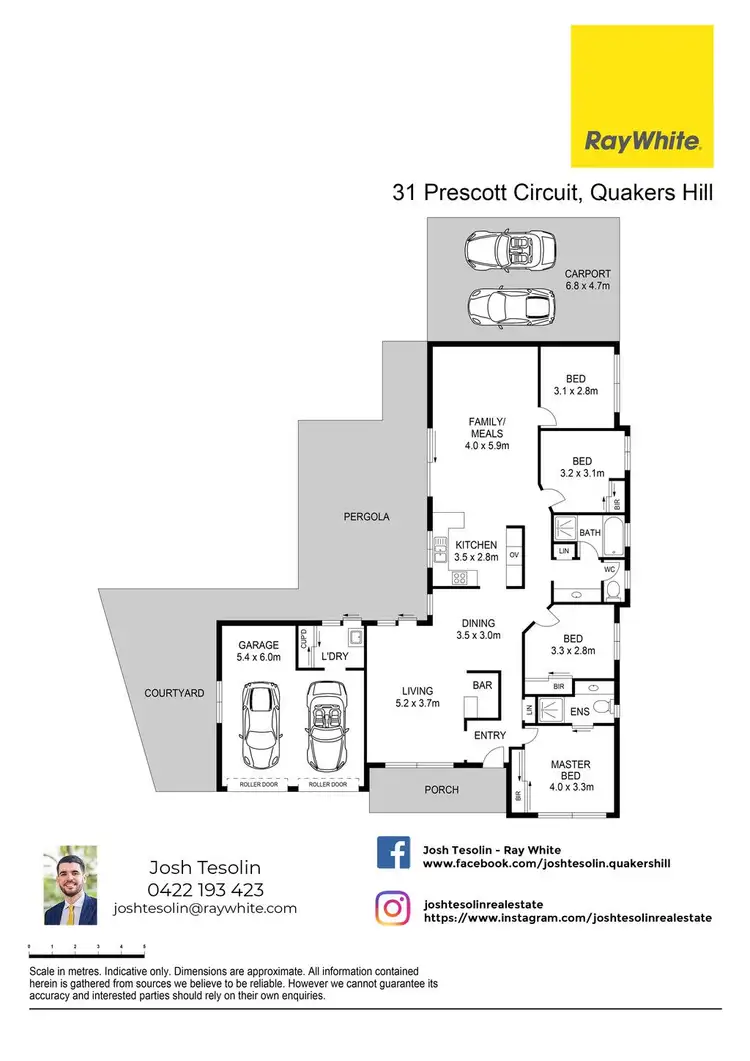 Floorplan of Homely house listing, 31 Prescott Circuit, Quakers Hill NSW 2763
