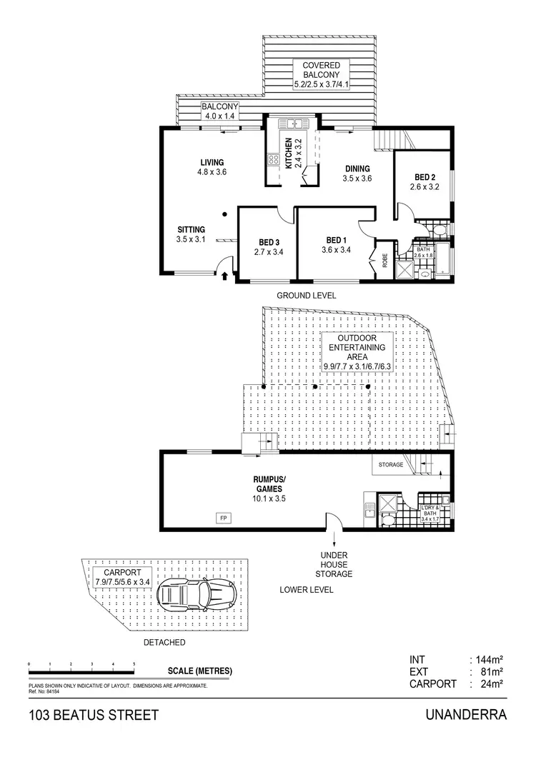 Floorplan of Homely house listing, 103 Beatus Street, Unanderra NSW 2526