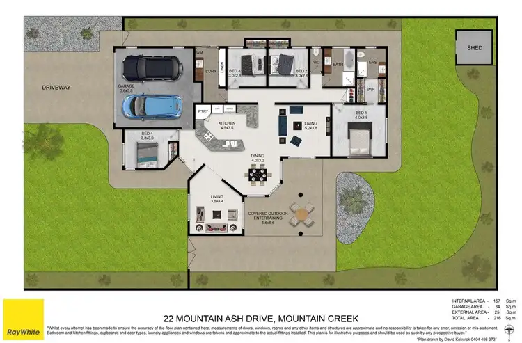 Floorplan of Homely house listing, 22 Mountain Ash Drive, Mountain Creek QLD 4557