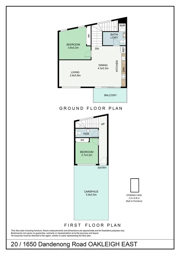 Floorplan of Homely townhouse listing, 20/1650 Dandenong Road, Oakleigh East VIC 3166