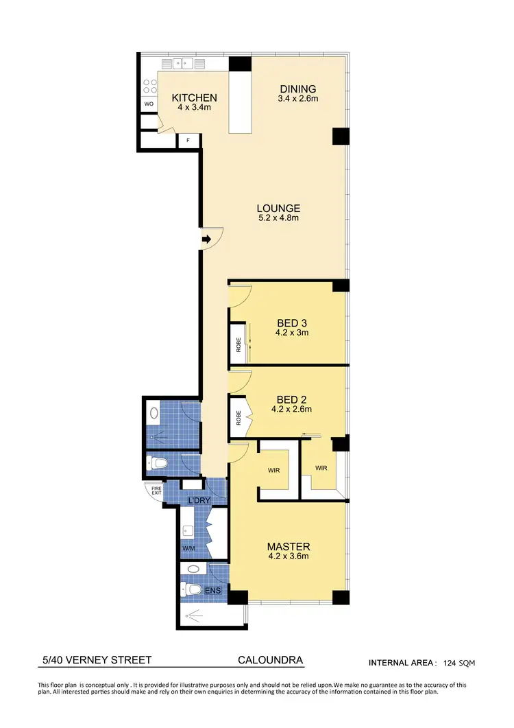 Floorplan of Homely unit listing, Unit 5/40 Verney Street, Kings Beach QLD 4551