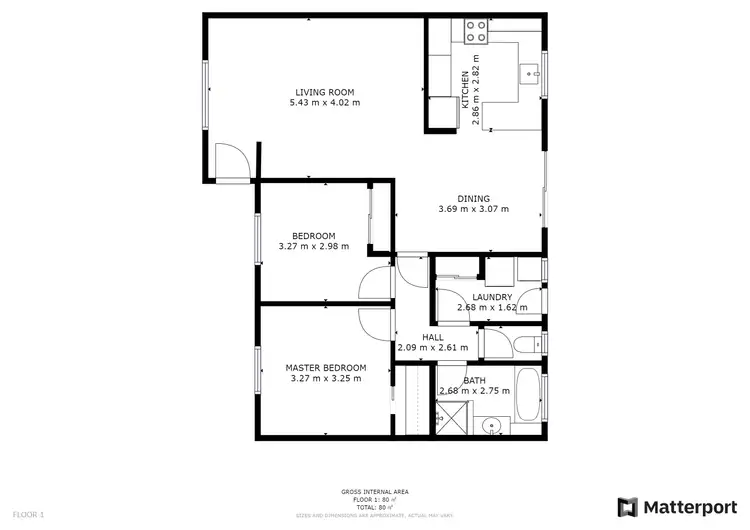 Floorplan of Homely unit listing, 1/7 Foster Street, Swan Hill VIC 3585